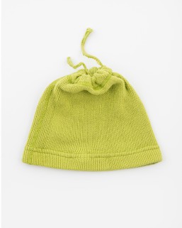 Detská čiapka žltozelená – dievča
